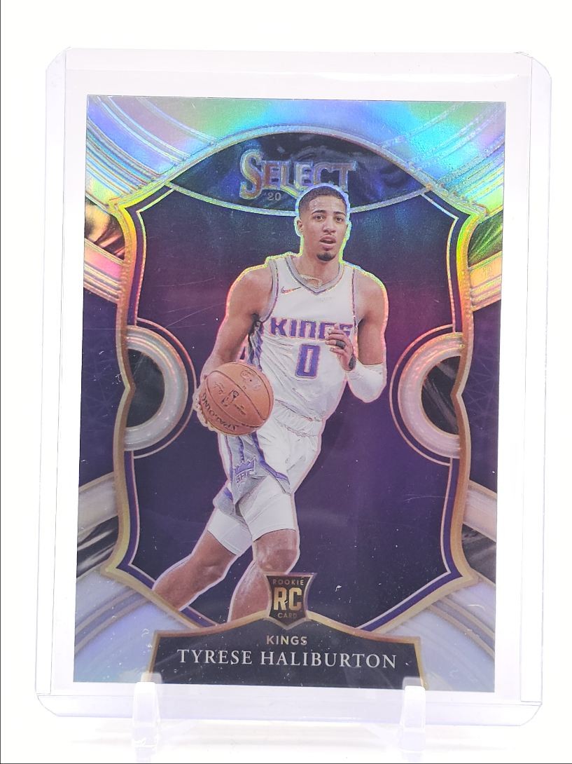 TYRESE HALIBURTON 2020-21 SELECT CONCOURSE ROOKIE SILVER PRIZM KINGS RC Q6650