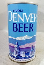 Tivoli Denver Early Pat Pend Lift Ring Pull Pull Tab Beer Can Bottom Opened!