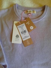 Woolovers Cashmere and Merino Ladies Crew Neck Knitted Jumper Size S