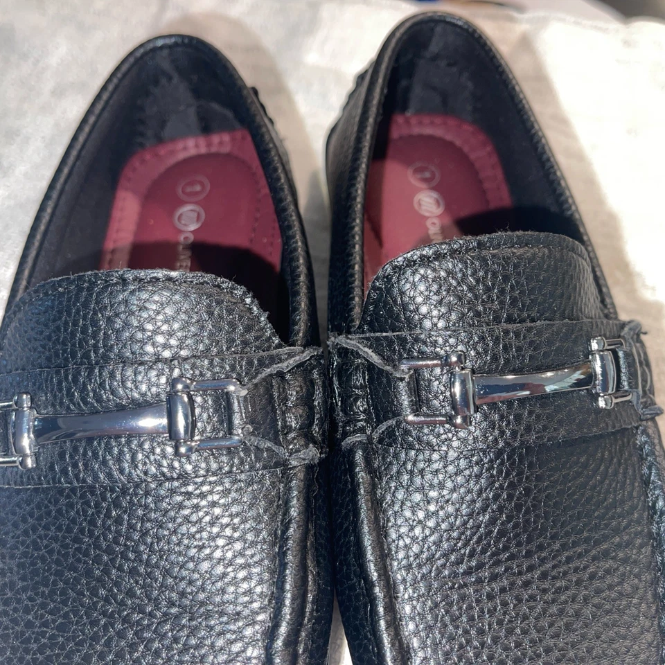 Oliver Mason Youth Kids Size 1 Black Patent Leather Oxford Dress Shoes - Image 3 of 4