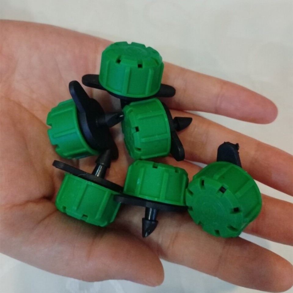 Drip Irrigation Heads Green Adjustable 0-135L Flow Rate 8 Outlet 100 ...