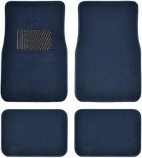 Premium Carpet Blue Floor Mats For Cars - Universal Fit Interior 4-piece Car Mat Premium Carpet Blue Floor Mats For Cars - Universal Fit Interior 4-piece Car Mat