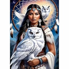 Beauty Diamond Painting Kits for Adults,Owl Diamond Art Kits for