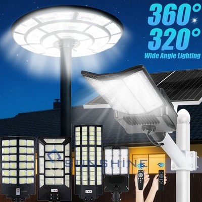 16000W Commercial Solar Street Lights LED Outdoor Dusk to Dawn Lamp Super Bright