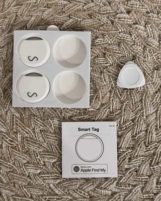 2 Pack - SNK Smart Tag Bluetooth Tracker Works with Apple Find My   Keys Locator
