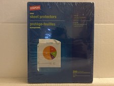 Staples Standard Sheet Protectors 200/Pack 10525 Clear