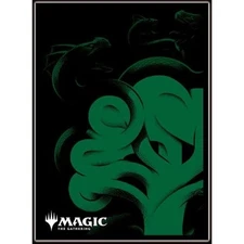 Ensky 80 Magic MTG Players Card Sleeves Mana Minimalist Green Mana Symbol