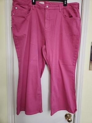 Pilcro By Anthropologie Pink Denim The Yaya Jeans 26 Plus Size