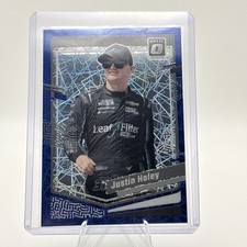 2024 Panini Donruss NASCAR - Justin Haley #38 Optic Blue Velocity Prizm