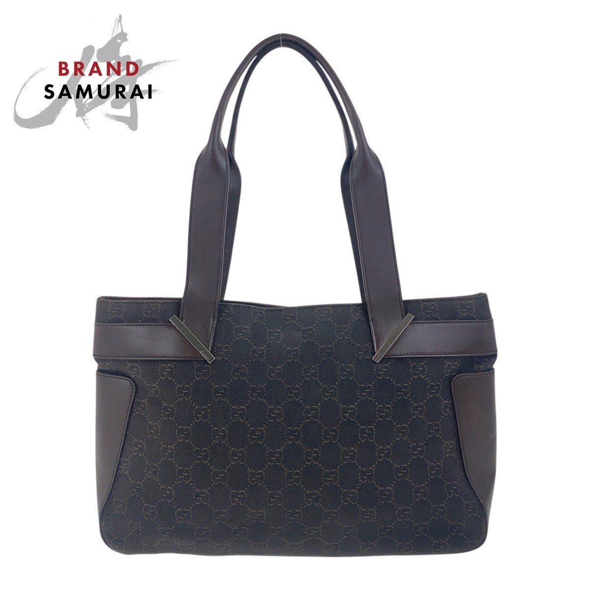 Gucci GG Canvas Brown Tote Bag Shoulder Bag 73983 503785