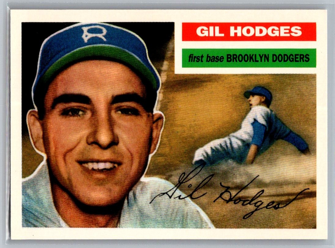 1995 Topps Archives Brooklyn Dodgers #150 Gil Hodges : Gray Back