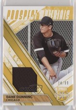 2019 Panini Elite Extra Edition Prospect Materials Gold 34/99 Dane Dunning 0c6