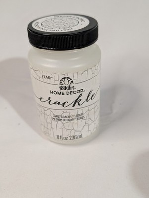 FolkArt Home Decor Crackle Medium 8oz Create Wood Surface Effects Non Toxic
