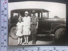 1927 Young Man in Boy Scout Uniform Hat Automobile Girls BW Photo Snapshot