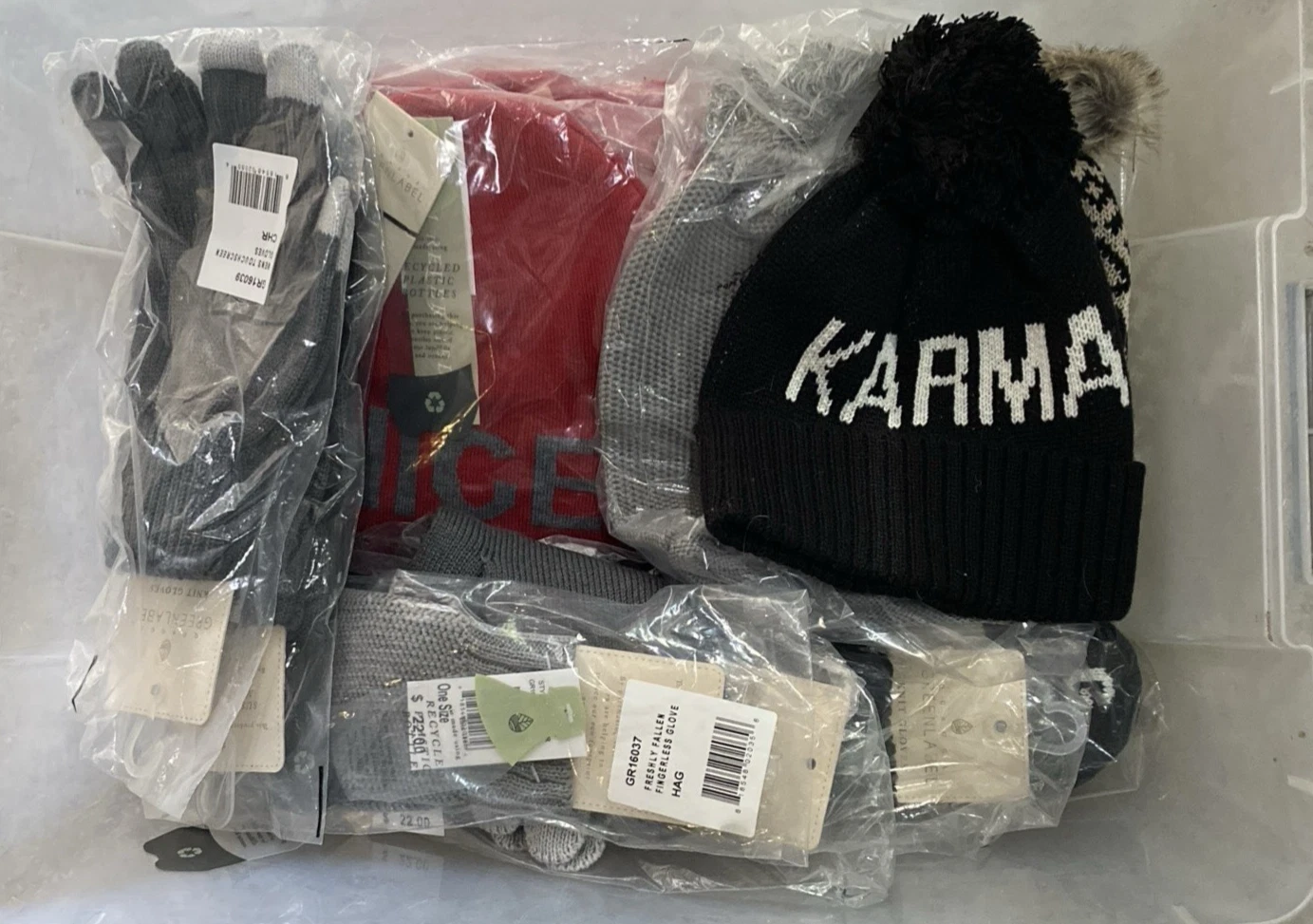 Quagga GreenLabel Hats Gloves Mittens BULK LOT of 27 New With Tags $550 Value