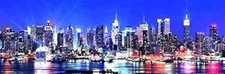New York City Skyline 500 Piece Panoramic Puzzle