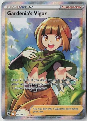 Gardenia's Vigor 184/189 Ultra Rare Astral Radiance Pokemon Near Mint