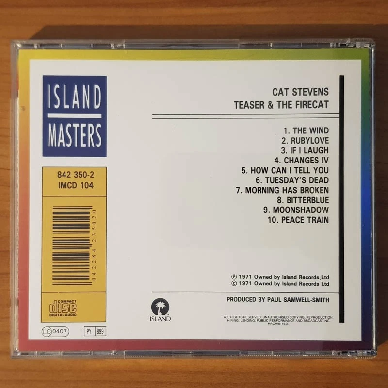 CAT STEVENS Teaser & The Firecat  VG+/EX(CD) - Bild 4 von 4