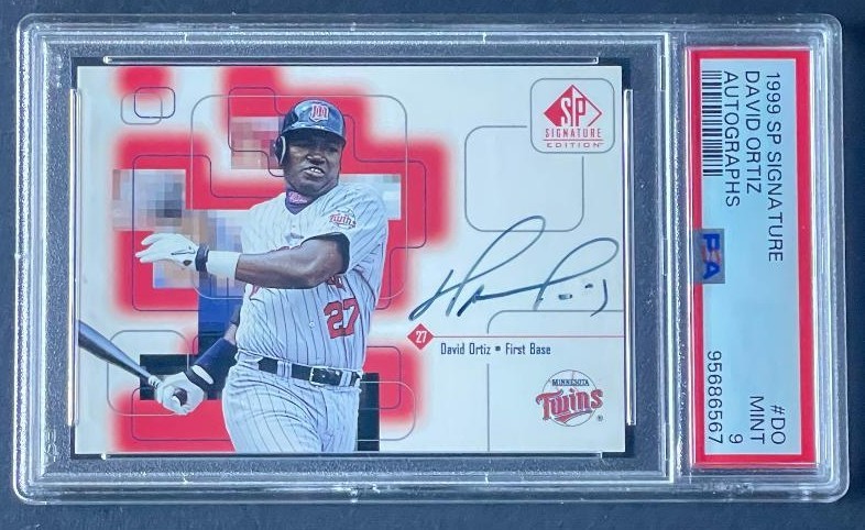 David Ortiz Autographed Signed Minnesota Twins 1999 SP - PSA MINT/AUTO 9 - 