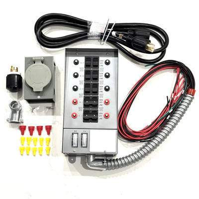 31410CRK 30A 10-Circuit Generator Transfer Switch Kit 7500W Pro/Tran Replacement