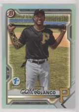 2021 Bowman Draft 1st Edition Sky Blue Foil Shalin Polanco #BD-176 0b3