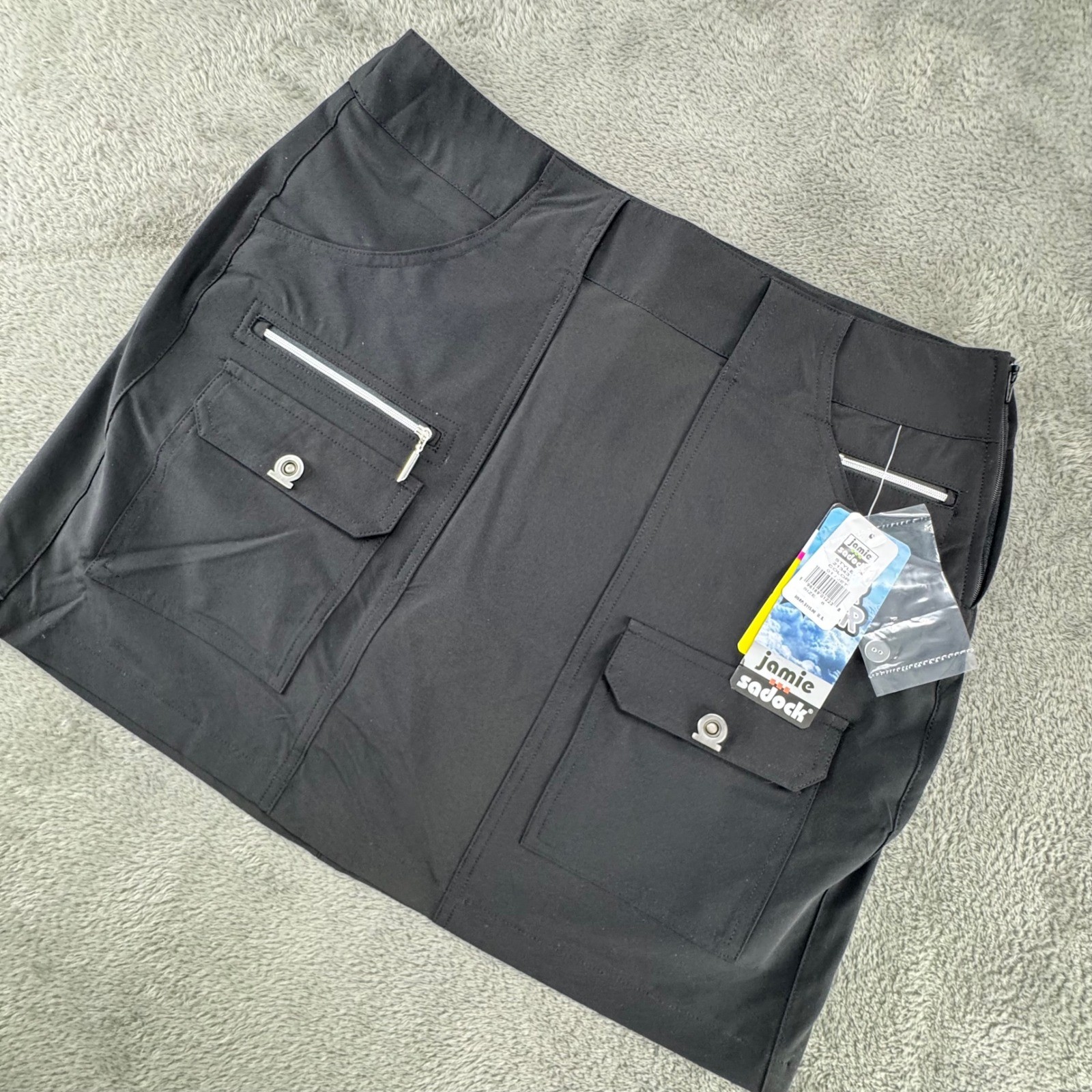 Skort Skirt Size 8 Zipper Pockets