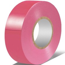 Waterproof Electrical Tape, 66ft x 3/4", Strong Adhesive - Pink, 1 Pc
