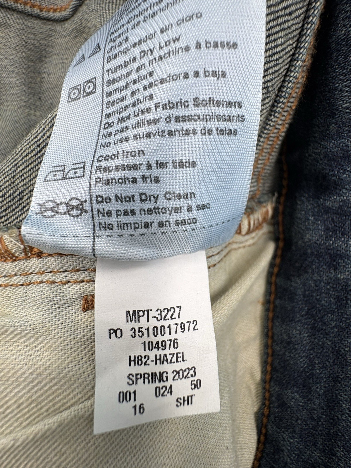 Carhartt Jeans Women's Mid Rise Jean Slim Tapered Fit Rugged Flex Size:16 SHORT image 9
