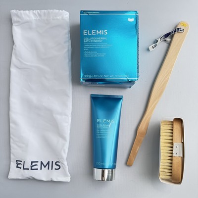 Elemis Cellutox Herbal Bath Synergy 300g + Cool-Down Body wash +Detox Skin Brush
