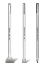 SDS Max Bits 16" Chisel Set - 3pcs Masonry Drill Bits for All Brand Hammer Dr...