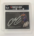 2017 Topps Inception Francisco Lindor Silver Auto Card /75 HGA Graded 9