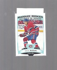 2019 OPC Nick Suzuki Rookie Card. rookie card picture