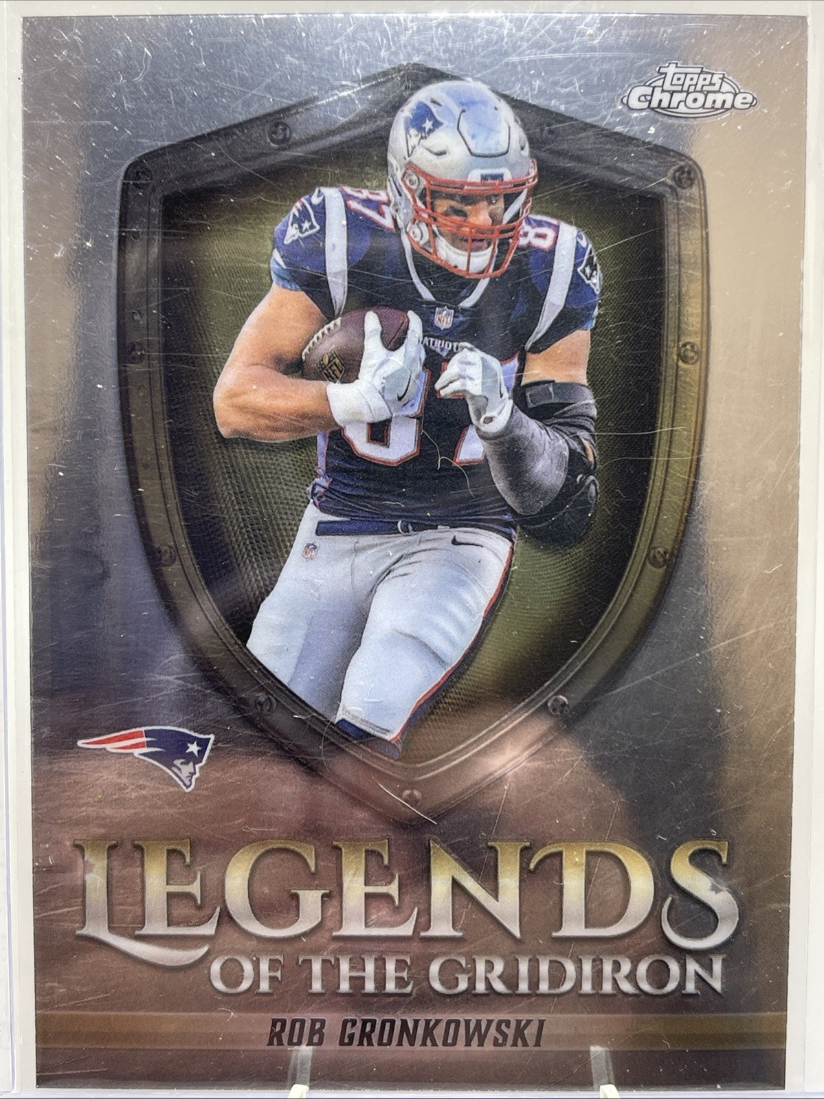 Rob Gronkowski 2025 Topps Chrome - Legends of the Gridiron #LOG-29 Patriots