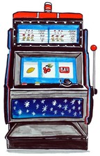 Decal Vinyl Sticker Slot Machine Made in USA