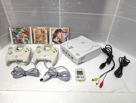 SEGA Dreamcast Console 2 Controller Visual Memory Marvel vs Capcom 2 Japan