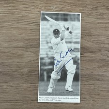 Colin Cowdrey - England - Signed Picture