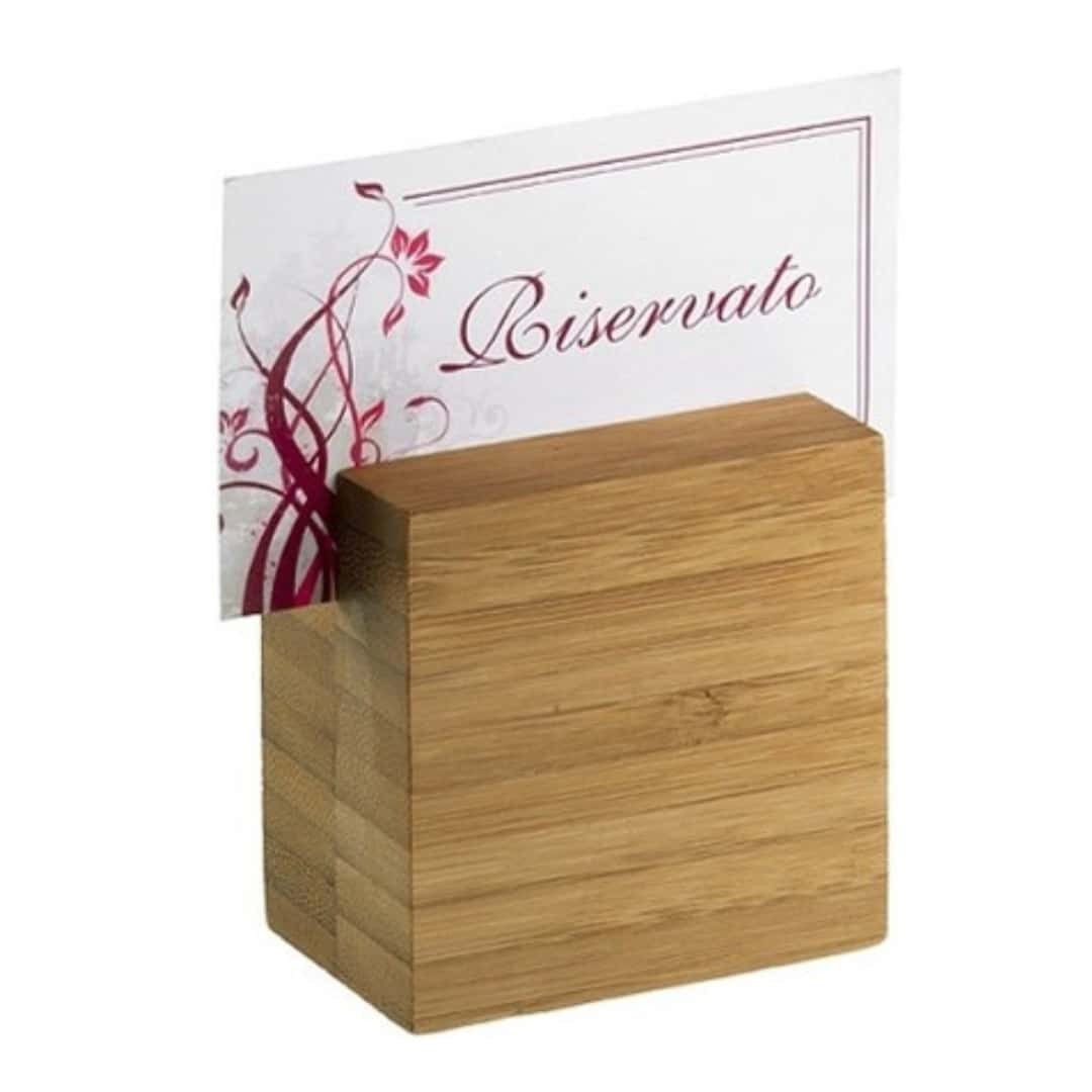 Set 6 Bamboo Table Number Holders For Restaurant - LEONE - Bar Events