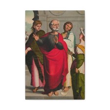 Correa de Vivar, Juan - Castigo de Ananías - Canvas Wall Art