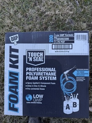 DAP Touch N' Seal 200 BF Low GWP 1.75 PCF FR Closed Cell Spray Foam Insulate Kit
