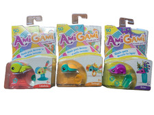 AMIGAMI 3 PACK , HEDGEHOG,DRAGONFLY& TURTLE MINI SETS