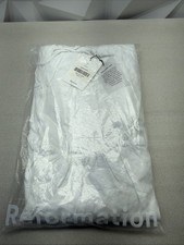 Reformation Balia Linen Dress White Size 10