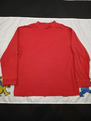 Vintage Nike Mock Neck Turtle Neck Shirt Y2K Embroidered Swoosh Men's XXL