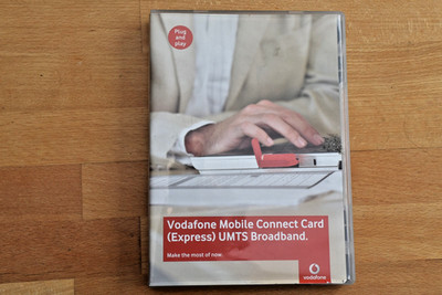 Vodafone Mobile Connect Card (Express) UMTS Broadband mit Cardbus-Adapter