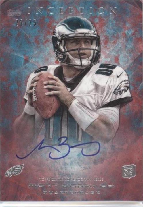 Topps Inception Nfl 2013 Topps Inception - Matt Barkley #107 Red /25 (AU, RC) for sale ...