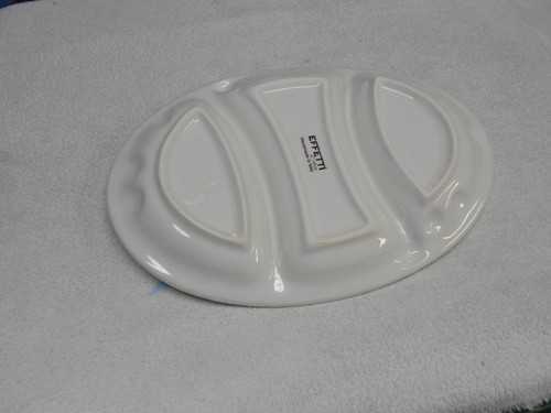 EFFETTI D'ARTE ITALY IVORY color OVAL SERVING tray 14 1/4 x 9 5/8 NEW UNUSED - Picture 2 of 3