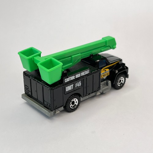 Camión utilitario Matchbox MB 74 Highway Crew carrocería negra polipasto verde como nuevo - Imagen 4 de 7
