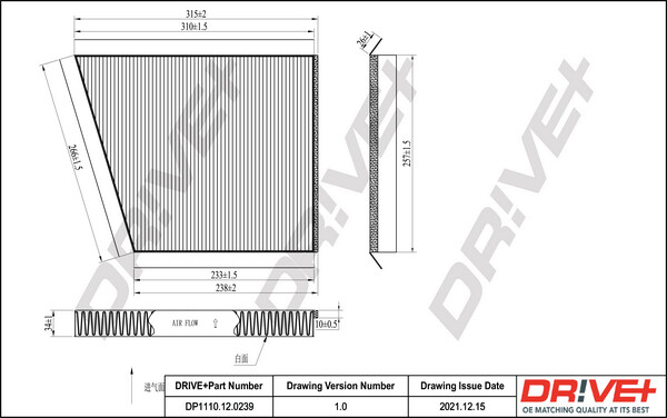 Dr!ve+ DP1110.12.0239 Innenraumfilter Aktivkohle FüR MERCEDES-BENZ-image