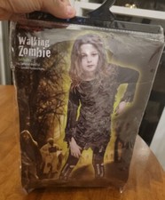 Walking Dead Zombie Girl Costume Kids Scary Halloween Size Large 12-14 NIP