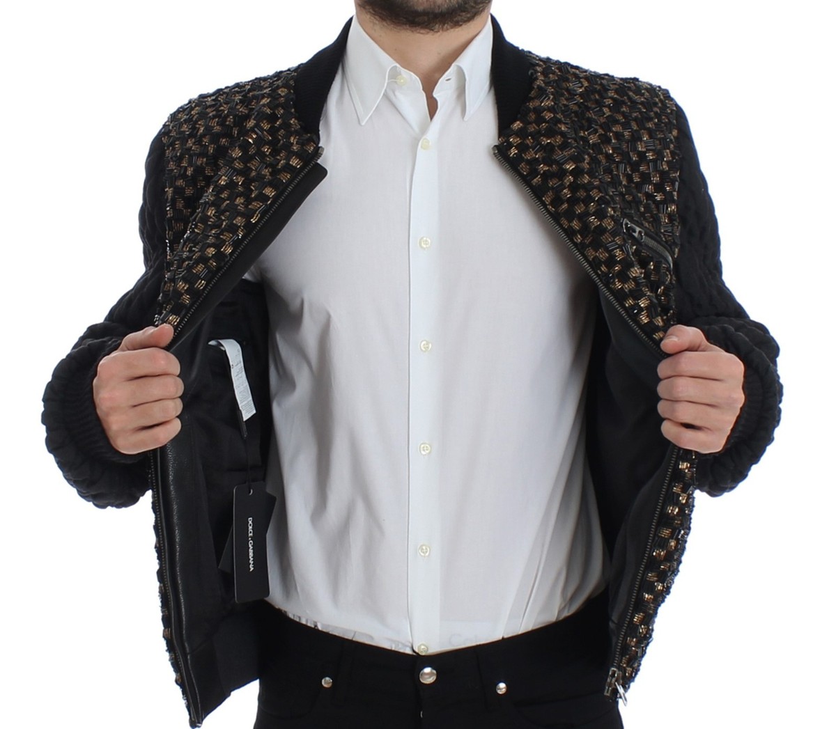 DOLCE&GABBANA ジャケット ブラック 48 DOLCE&GABBANA | Black Men's Bomber | YOOX