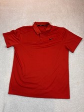 Nike Polo Shirt Men  s XLarge Red Dri FIT Victory Blade Collar Golf Outdoors